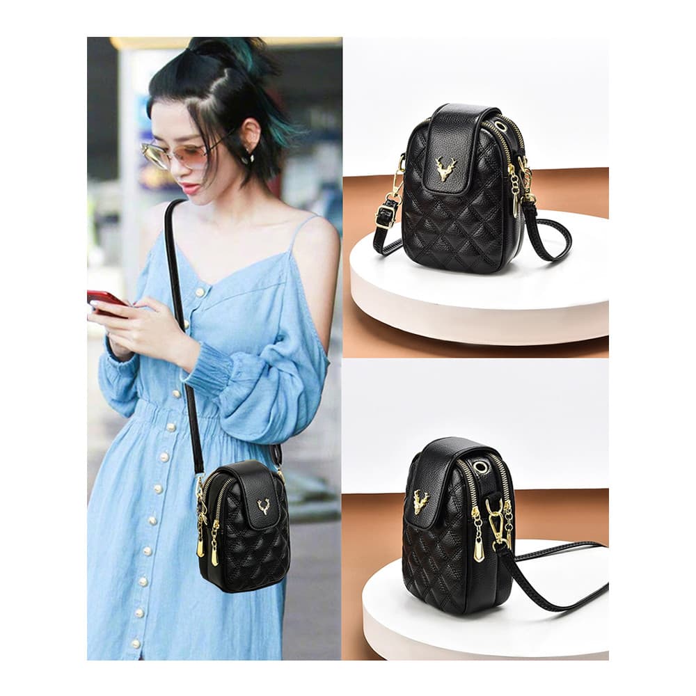 Bolsa pequena pequena para celular 2025 Novo estilo bolsa feminina leve Mini mensageiro pacote pequeno para troca de cel