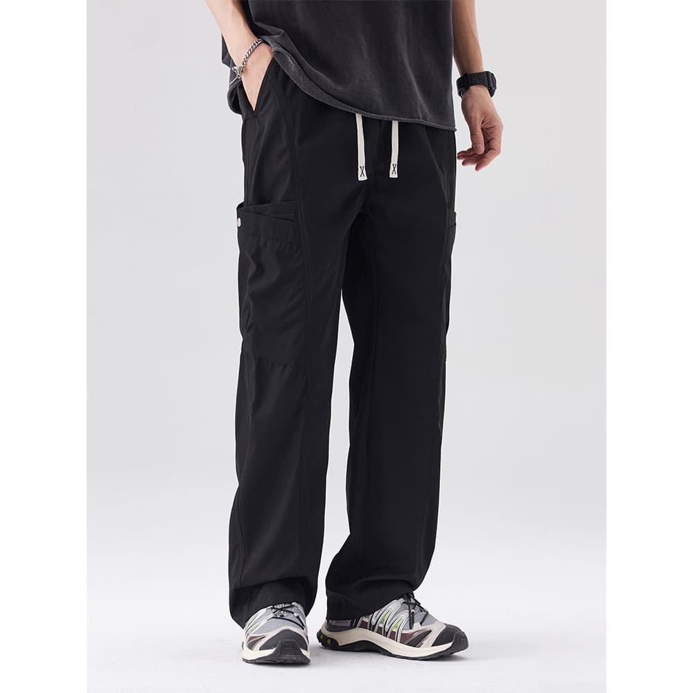 Primavera outono calças masculinas casuais americano Retro paraquedista macacão masculino outono inverno 2025 novo estil