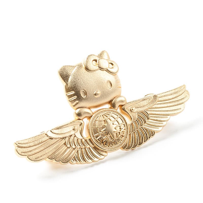 EVAAIR EVAIR olá kitty companhias aéreas comissário de bordo broche crachá olá kitty lembrança presente