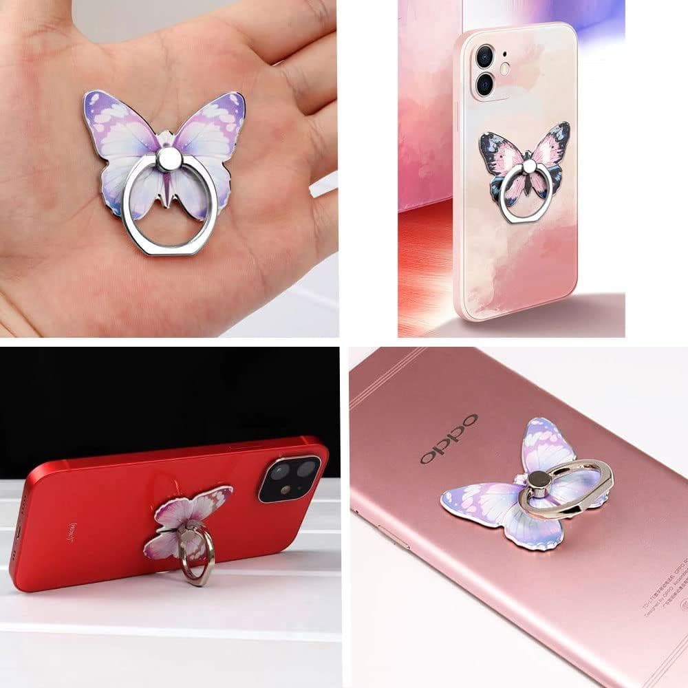 Suporte de Anel para Celular Kinizuxi, Suporte de Anel Borboleta para Celular com Rotação 360 ° Anel de Suporte Rotativo