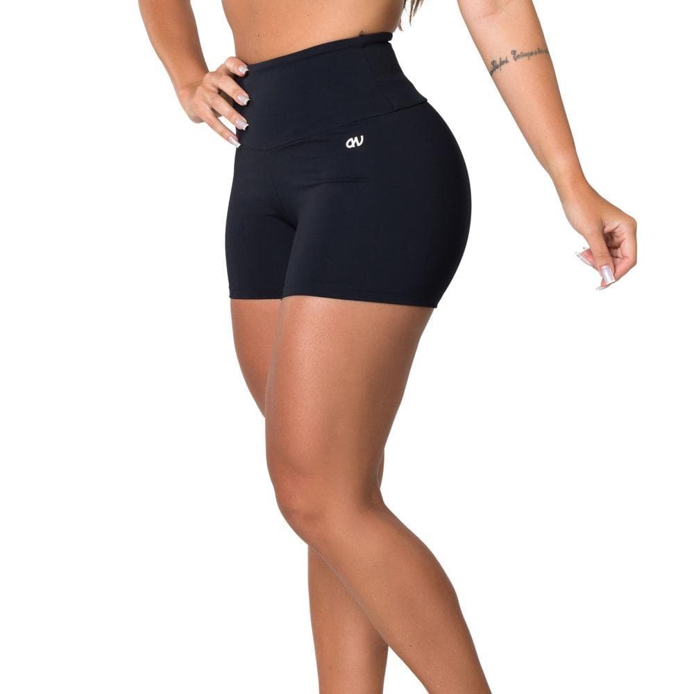 Short Básico Preto Poliamida