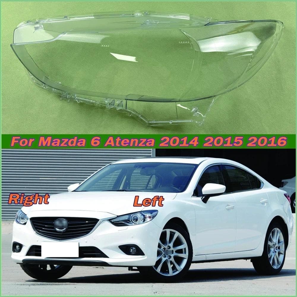 Para Mazda 6 Atenza 2014 2015 2016 Farol Lente Capa Transparente Abajur Escudo Plexiglass Peças De Reposição Automóvel