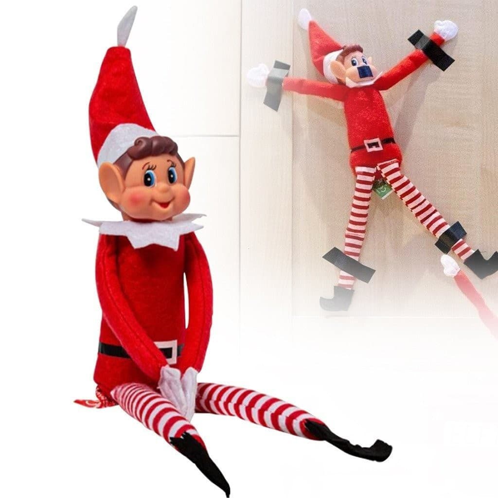 1pc Boneca Elfo para Crianças Brinquedo de Natal Boneca Pequena Poseável Edição Limitada SC6V UN56