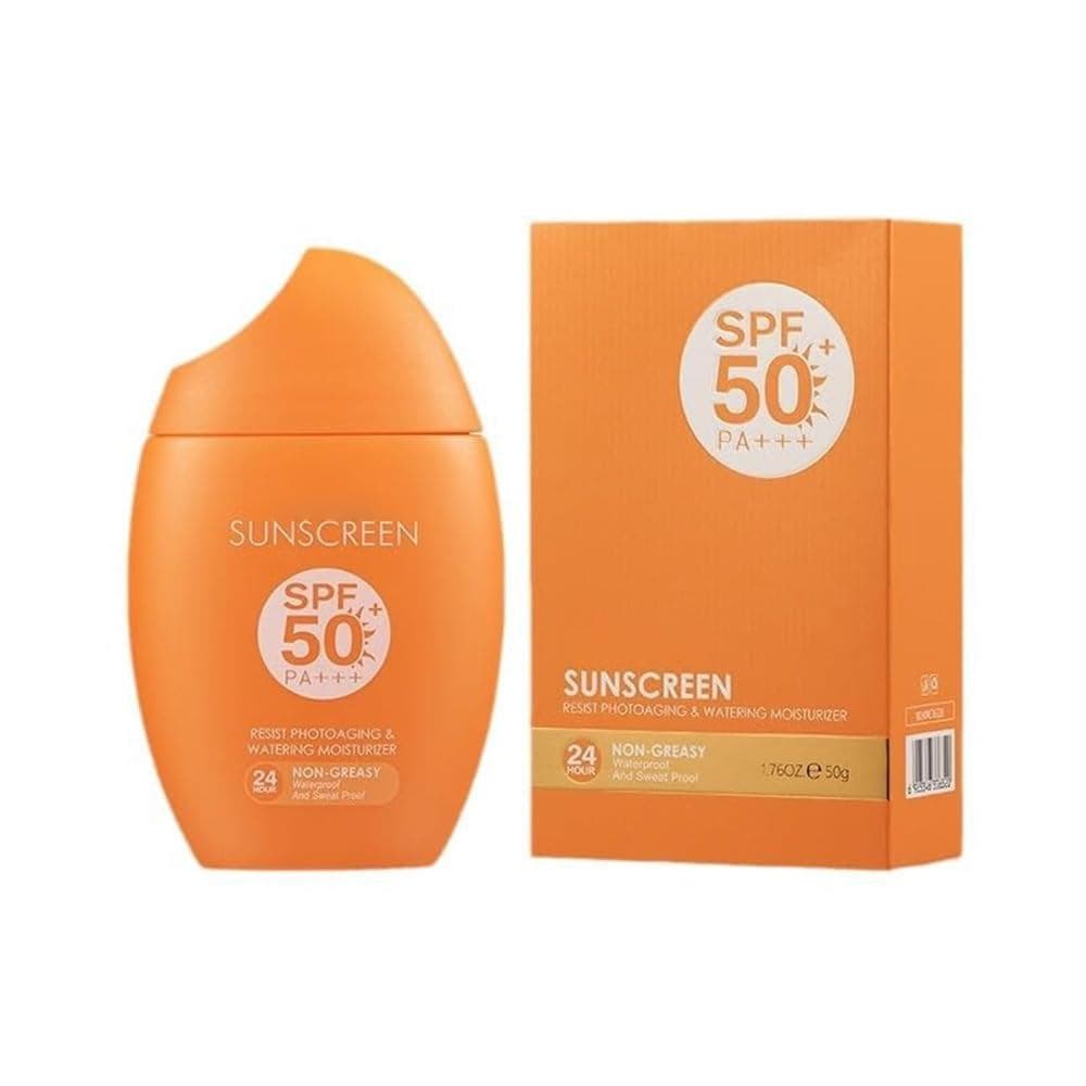 Protetor Solar Feminino BroadSpectrumSPF50, Leve e Não Pegajoso, Ideal para Viagens, Adequado para Todos os Tipos de Pel
