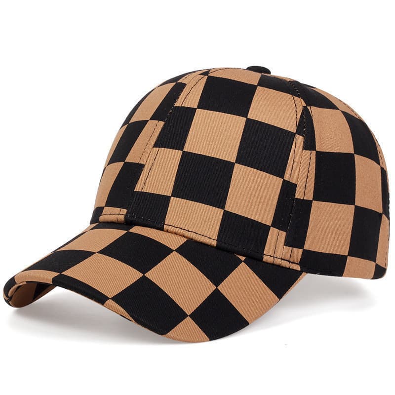 Boné De Beisebol Novo Masculino E Feminino Xadrez Chapéu De Viagem Ao Ar Livre Sombra Moda Todos Os Jogos