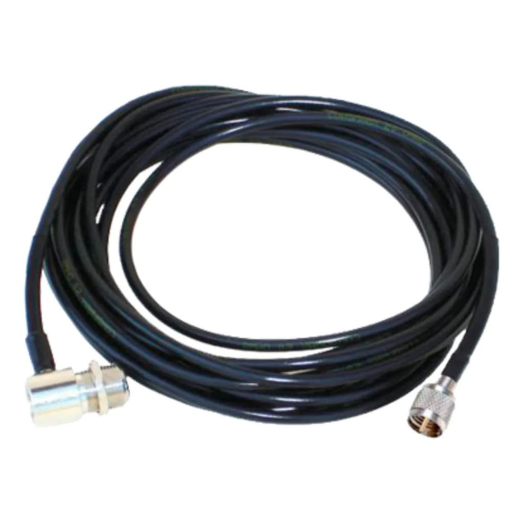 Cabo Coaxial Radio 5 Metros Conectores Uhf Mini E Cachimbo