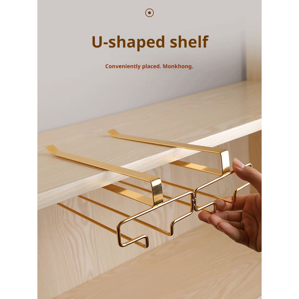 [Design Criativo] ชั้นวางแก้วไวน์ สเตนเลส แบบแขวน Para Organizar Copos/Vidro/Bar