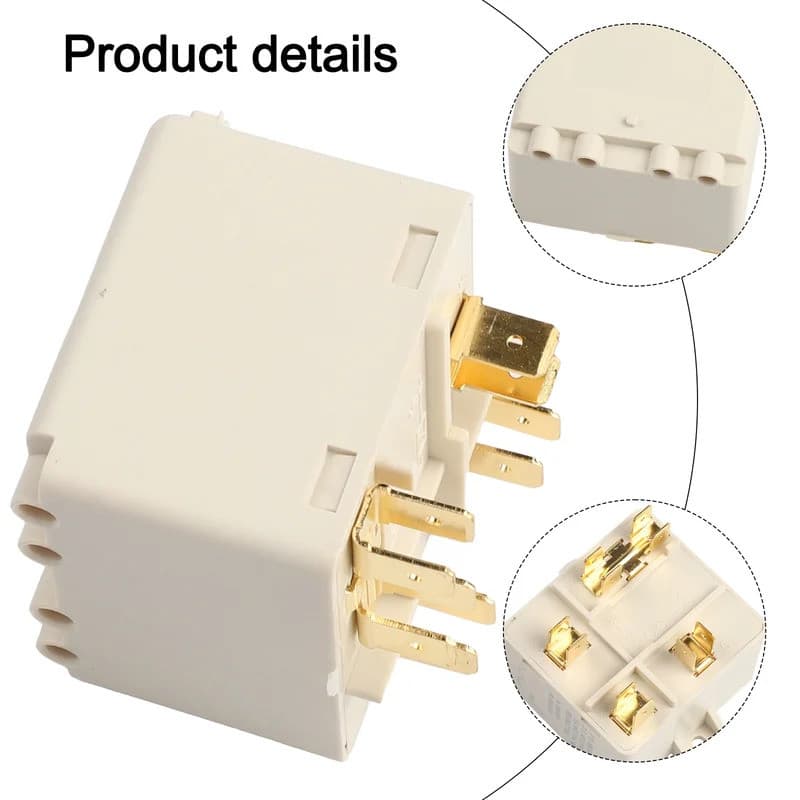 1 Peça Relé de Partida de 5 Pinos HLR3800-4G3D para Ar Condicionado, Refrigerador, Compressor, Peça de Reposição, Acessó
