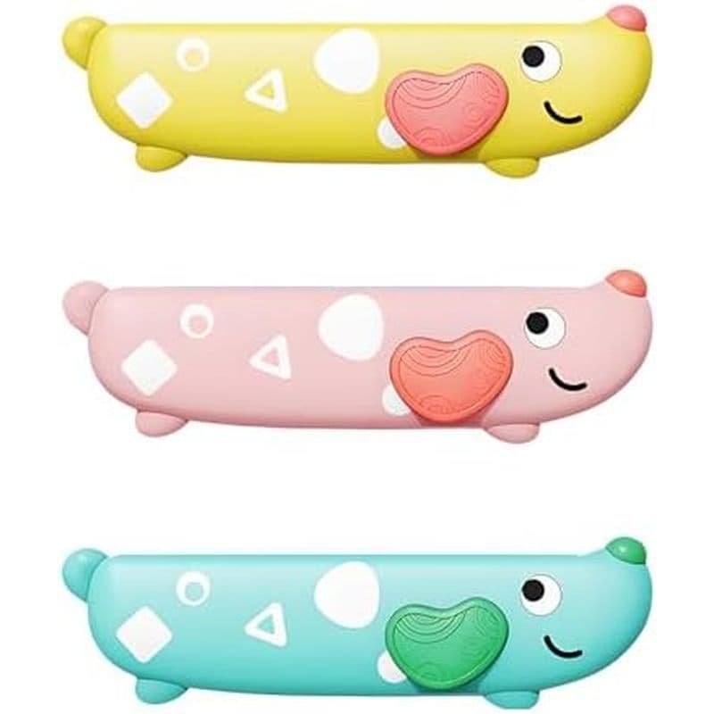 Harmônica De 3 Peças Para Crianças , Iniciantes , Brinquedos De Instrumentos Musicais Amarelo , Rosa , Verde Conjunto De