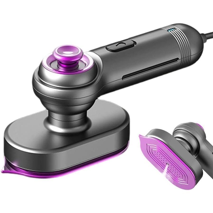 Mini Vaporizador de Roupas Portátil, Uso Duplo Seco e Úmido, Aquecimento Rápido, Cabo Rotacionável, Ferro de Viagem Port