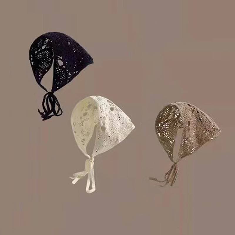 [extremewellgen] Bandana De Cabelo Floral De Crochê Artesanal , Acessório De Turbante Ewg