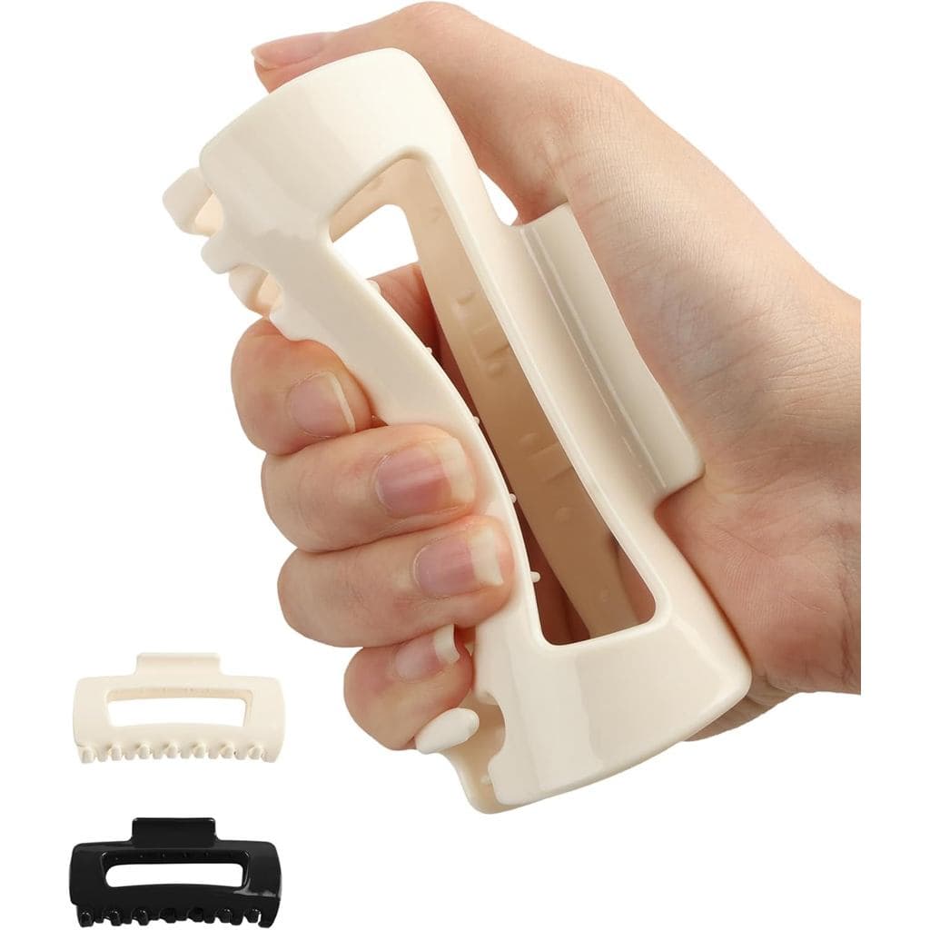 Presilhas de cabelo grandes, conjunto de 2 peças de presilhas de cabelo femininas antiderrapantes, presilhas de cabelo d