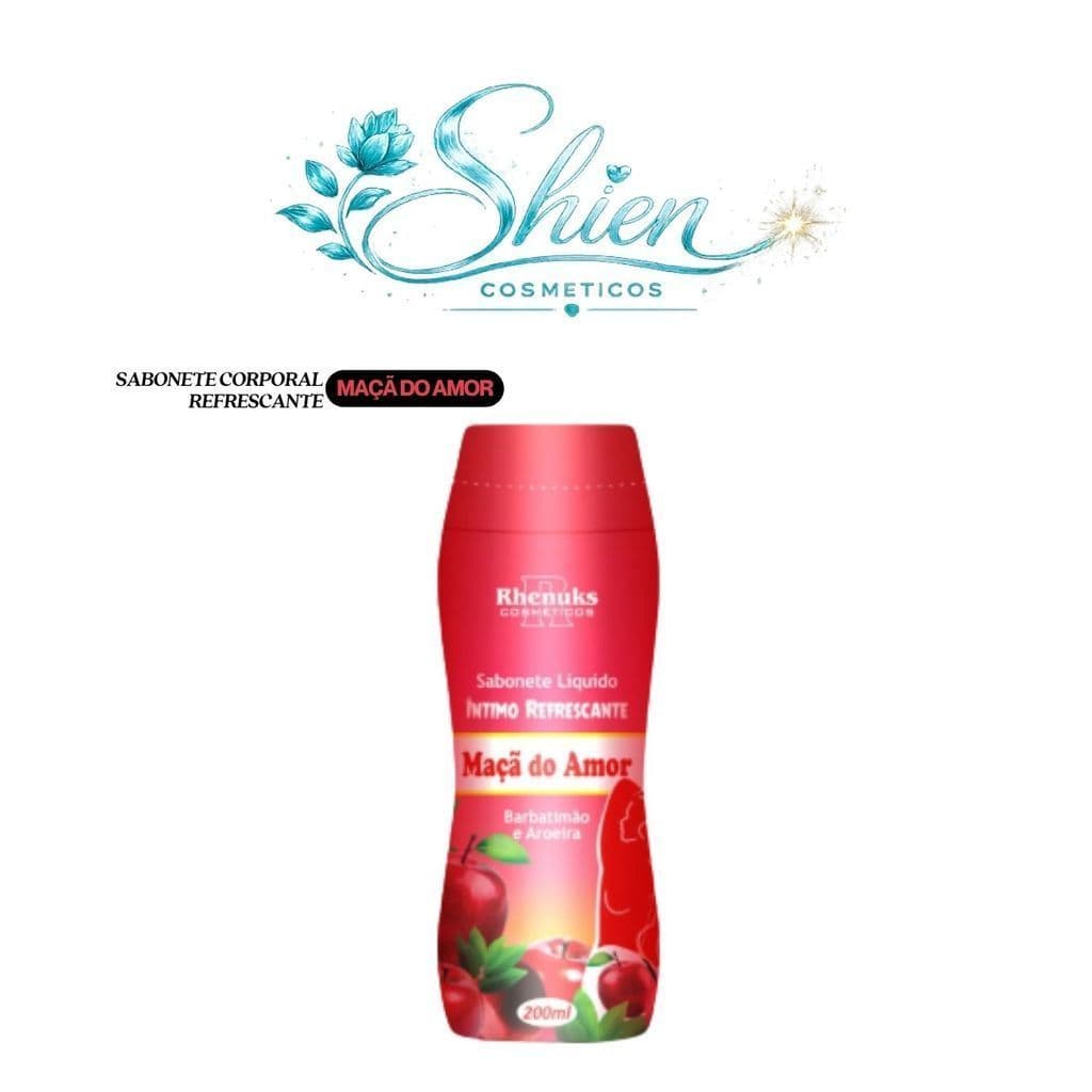 Sabonete Líquido Íntimo Refrescante Maçã Do Amor 200Ml Rhenuks (Afilhado)