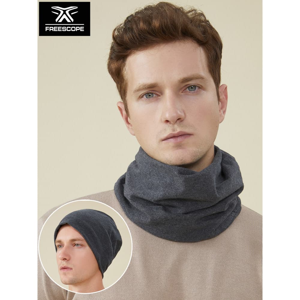 Lenço quente chapéu outono inverno masculino feminino cachecol proteção de pescoço capa de proteção facial máscara lenço