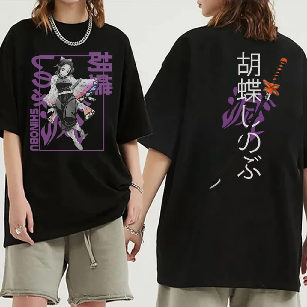 Camiseta Algodão Shinobu Demon Slayer Kimetsu