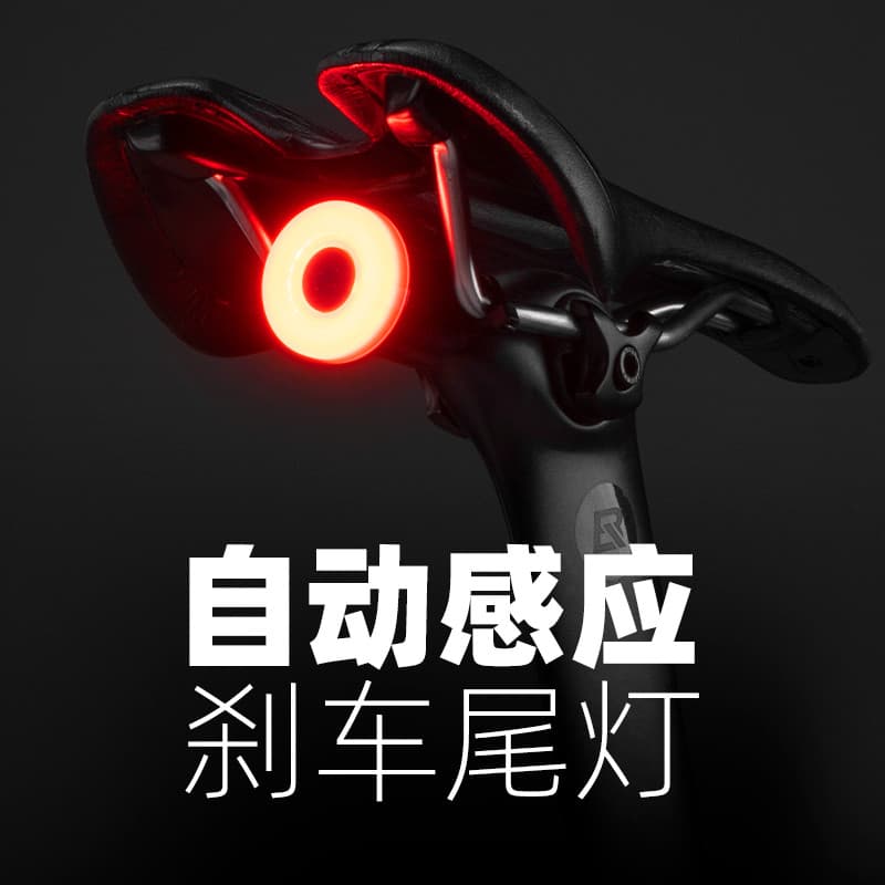 Rock irmãos luz traseira da bicicleta inteligente Sensor de freio luz noite equitação aviso Mountain bike estrada equipa