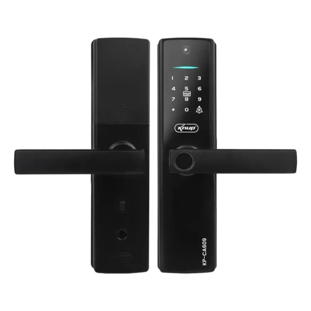 Fechadura Eletrônica Digital Biométrica Knup Ca609 C/ Câmera