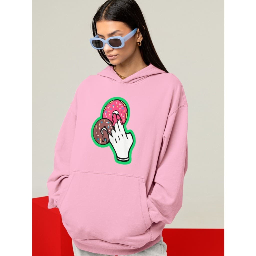 Moletom Blusa Luva Safada Donut Oversized Streetwear Uniseex ref-3682