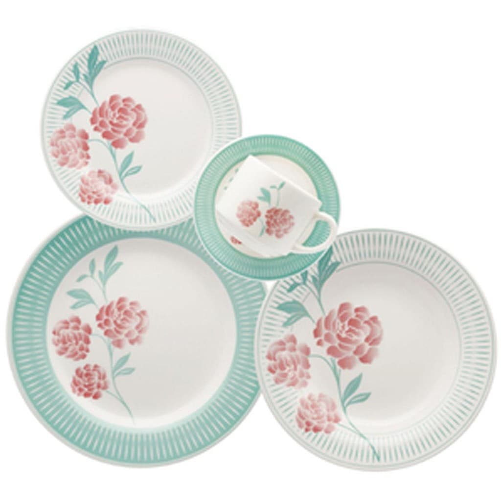 Aparelho De Jantar 20 Peças Bloom Oxford