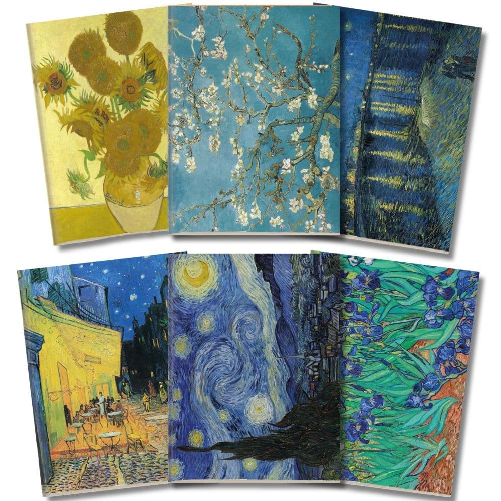 Kit Cadernetas Van Gogh Capa Flexível 40 Pág Pólen A5