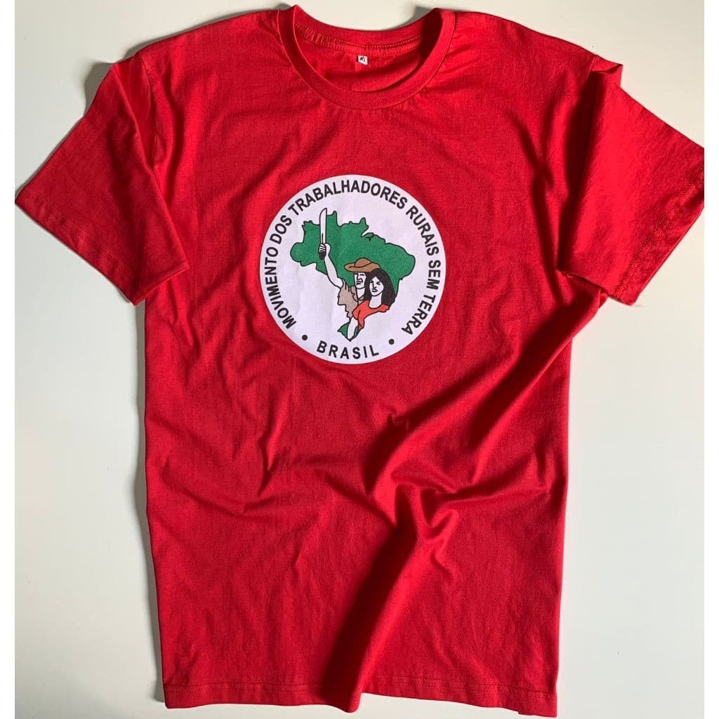 Camiseta Estampada Personalizada Sem terra Movimento dos trabalhadores - Vamos Juntos Nessa Luta