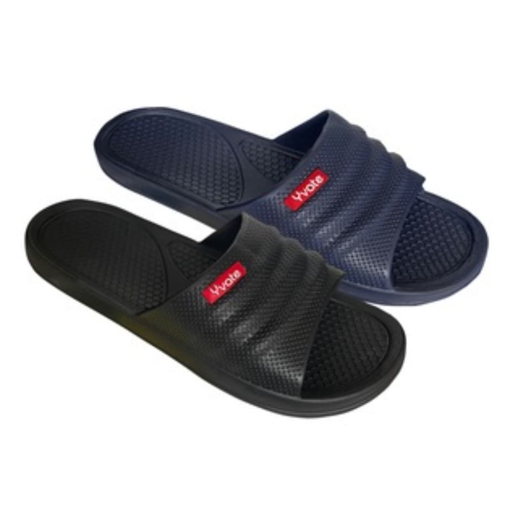 Chinelo Slide nuvem Masculino Feminino massageador preto Marinho Yvate BGX67P