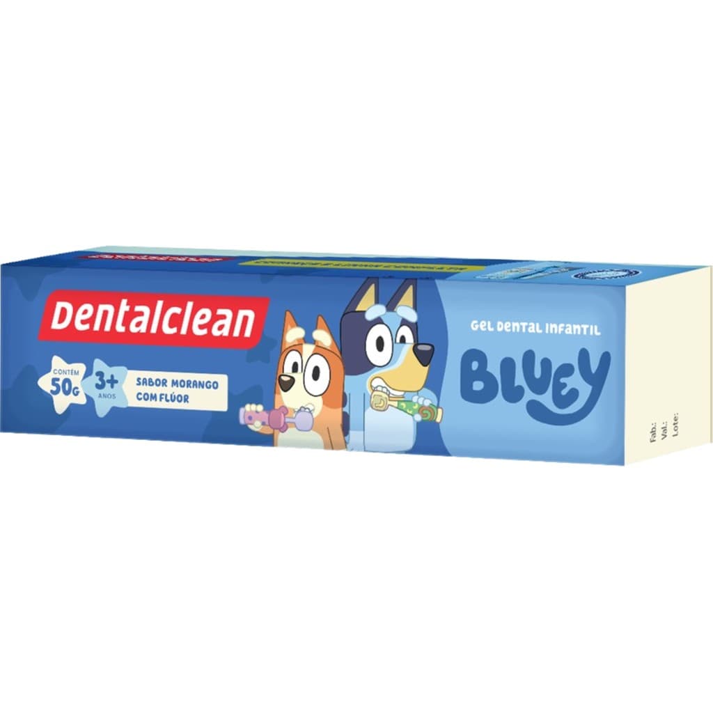 Gel Dental Infantil Colecionável Bluey Dentalclean 50g