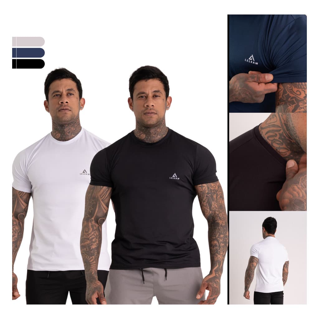 Kit 2 Camisa Manga Curta Térmica Masculino Proteção  Premium
