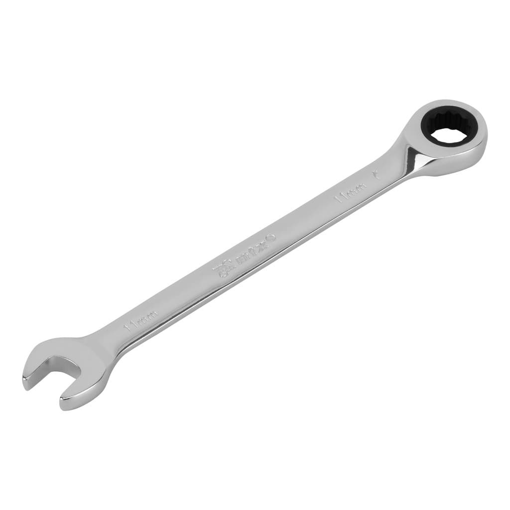CHAVE COMBINADA COM CATRACA, CROMADA, CROMO VANADIO, 11MM, 1PC // MTX