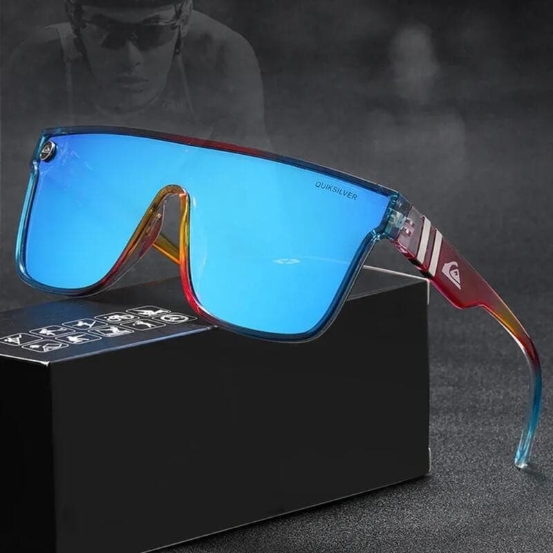 Óculos de Sol da Moda para Homens e Mulheres, Armação Grande, Estilo Esportivo, Óculos de Sol de Praia Coloridos com Pro