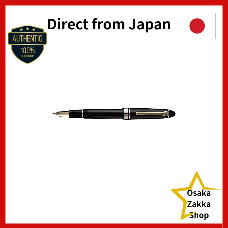 Caneta Tinteiro Sailor Lucro Casual Com Acabamento Dourado Preto Ponta Fina 11-0570-220
