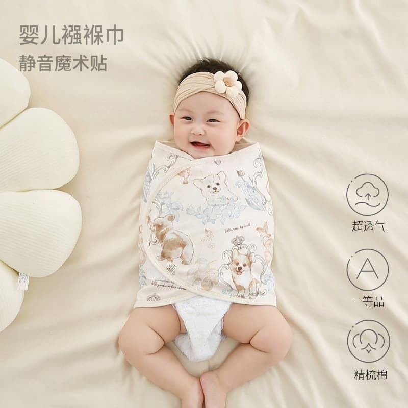 Bebê recém-nascido anti-susto saco de dormir embrulho toalha bebê anti-susto Swaddling toalha dormir ferramenta útil alg