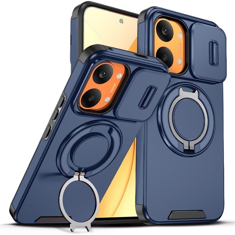 Para Xiaomi Poco X8 Pro Max Poco X8Pro Redmi Turbo 5 Max Turbo5 Capa de Telefone Magnética com Anel de Proteção para Len