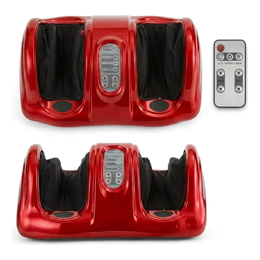 Massageador Para Pés E Pernas Cor Vermelho