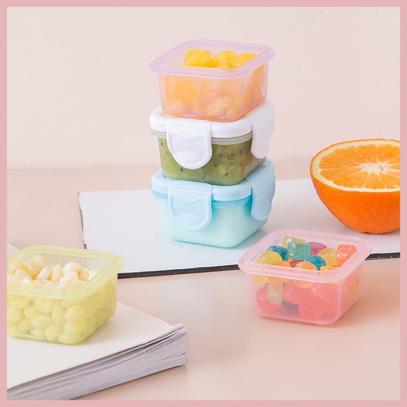 Mini caixa de manutenção fresca de qualidade alimentar espessada selada caixa de suplemento alimentar para bebês criança