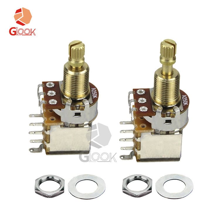 Botão de volume para guitarra elétrica, potenciômetro de tom, interruptor de dupla camada para baixo elétrico, interrupt