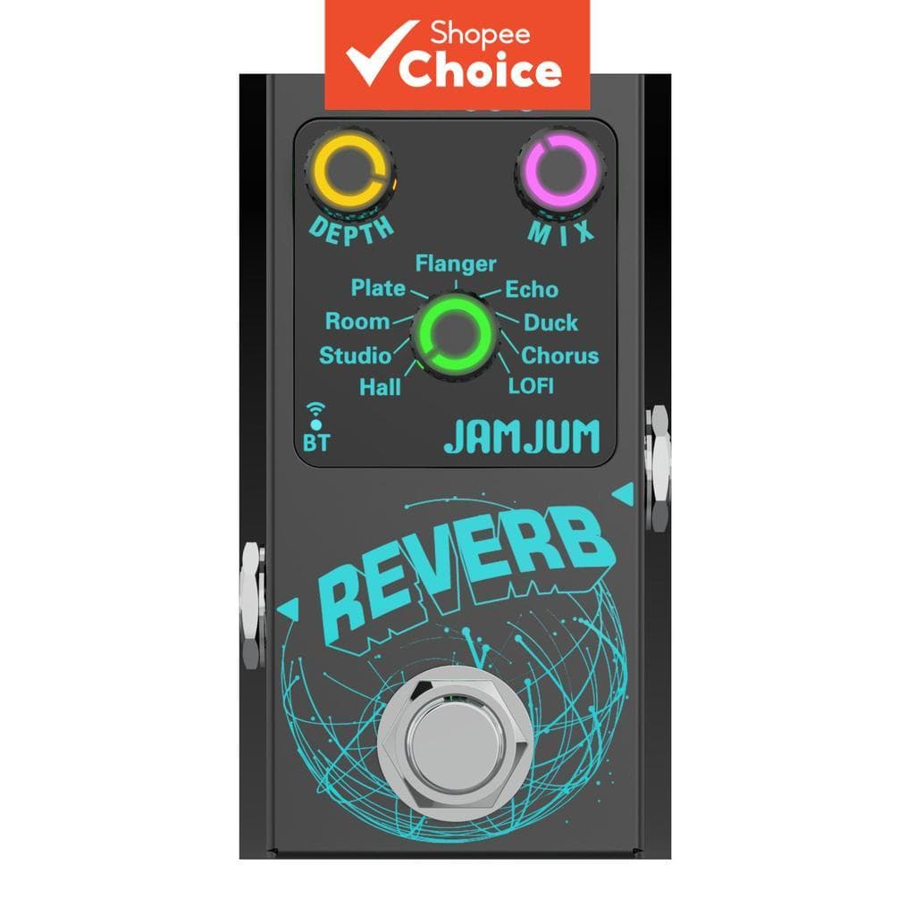 Pedal De Efeito De Guitarra Compacto Com 9 Efeitos De Reverberação Acompanhamento Bluetooth E True Bypass Para Jogadores