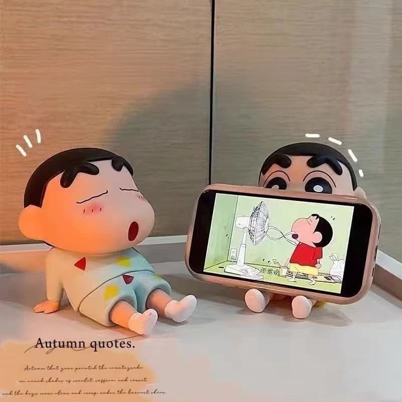Preguiçoso bonito suporte do telefone móvel decoração de mesa figura ajustável Anime boneca modelo