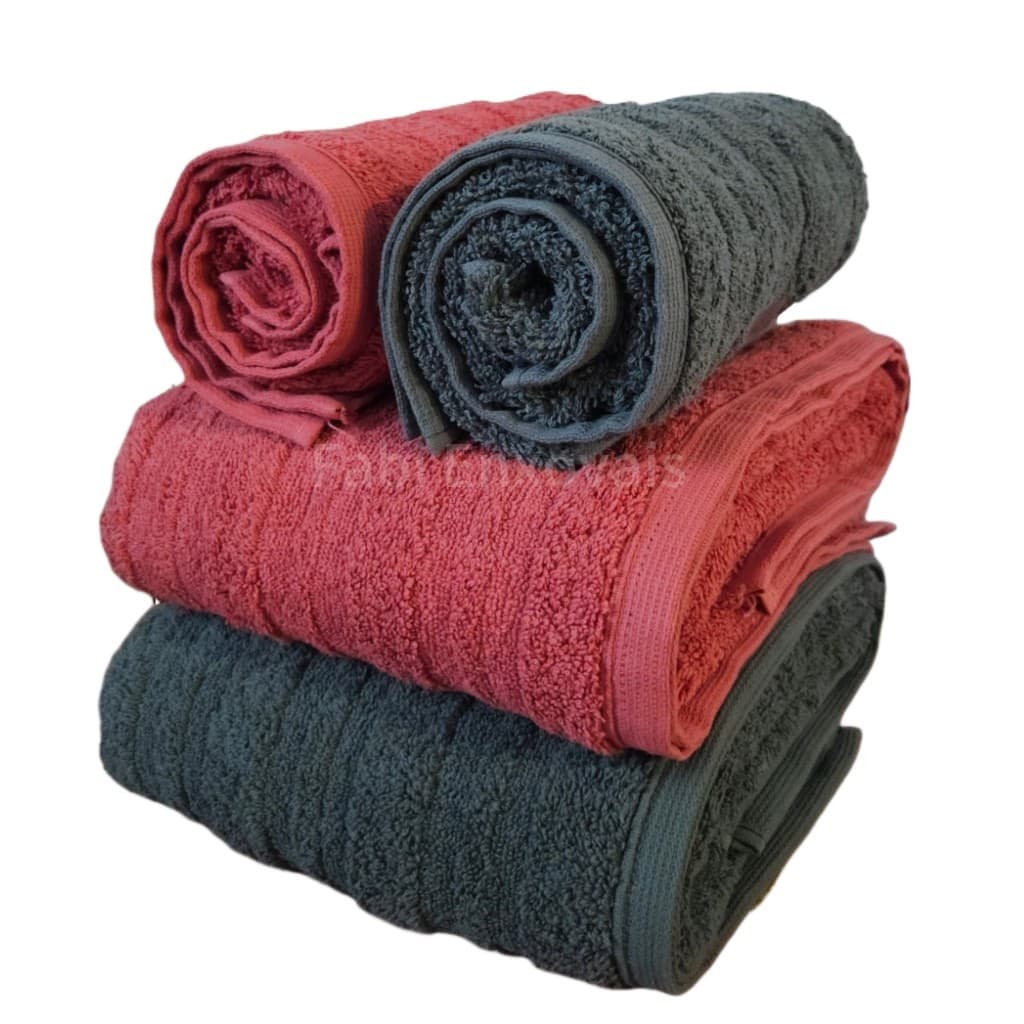 Jogo Kit 4 Toalhas de Banho e Rosto Grossa Luxo Premium Loft Macia 100% Algodão Alta Absorção 600g