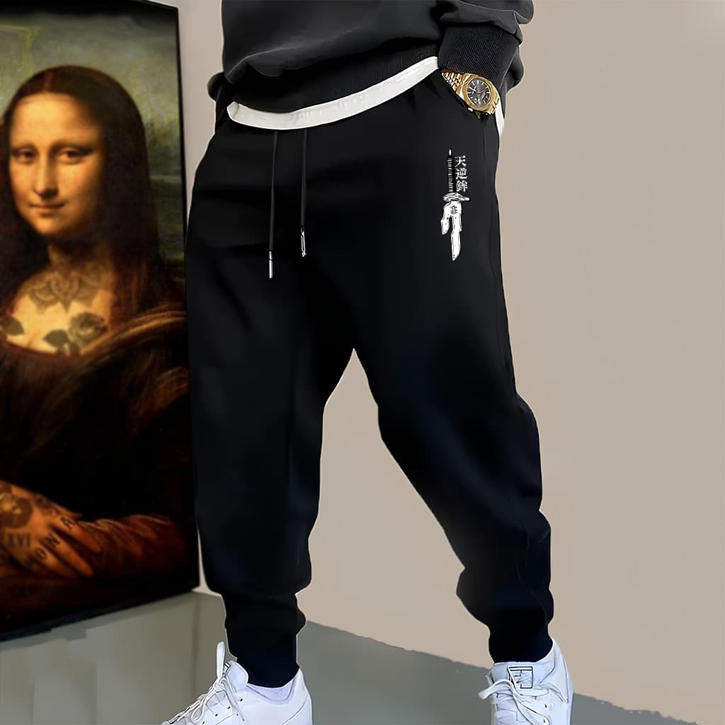 Calça Moletom Masculina Inverno toji fushiguro behind Estilosa Moda Aveludado Versatil algodao Oferta 24