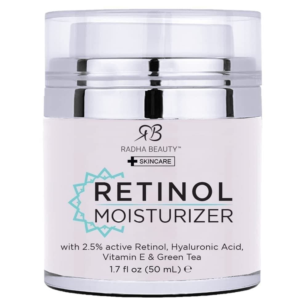 Creme Hidratante Milagroso para o Rosto com Retinol da Radha Beauty - com 2,5% de Retinol, Ácido Hialurônico, Vitamina E