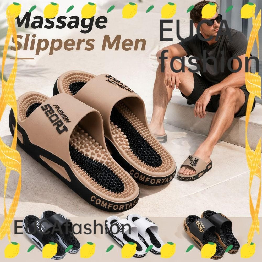 Chinelos De Banheiro EUCAFASHION , Massagem De Acupressão De Fundo Macio Masculinos Versáteis Para Atividades Ao Ar Livr