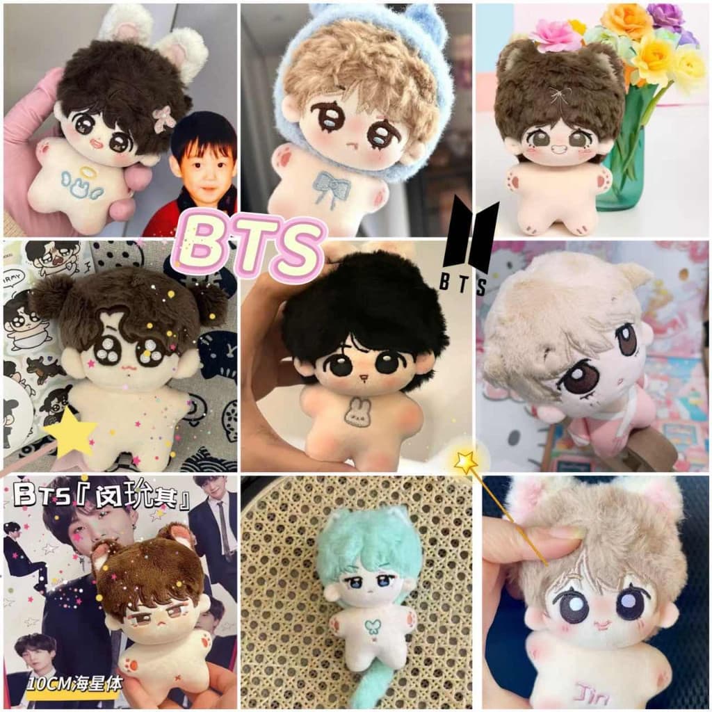 Boneco BTS de 10cm, brinquedo de pelúcia de algodão do Bangtan Boys Kim Taehyung, figura de celebridade coreana CGV, SS3