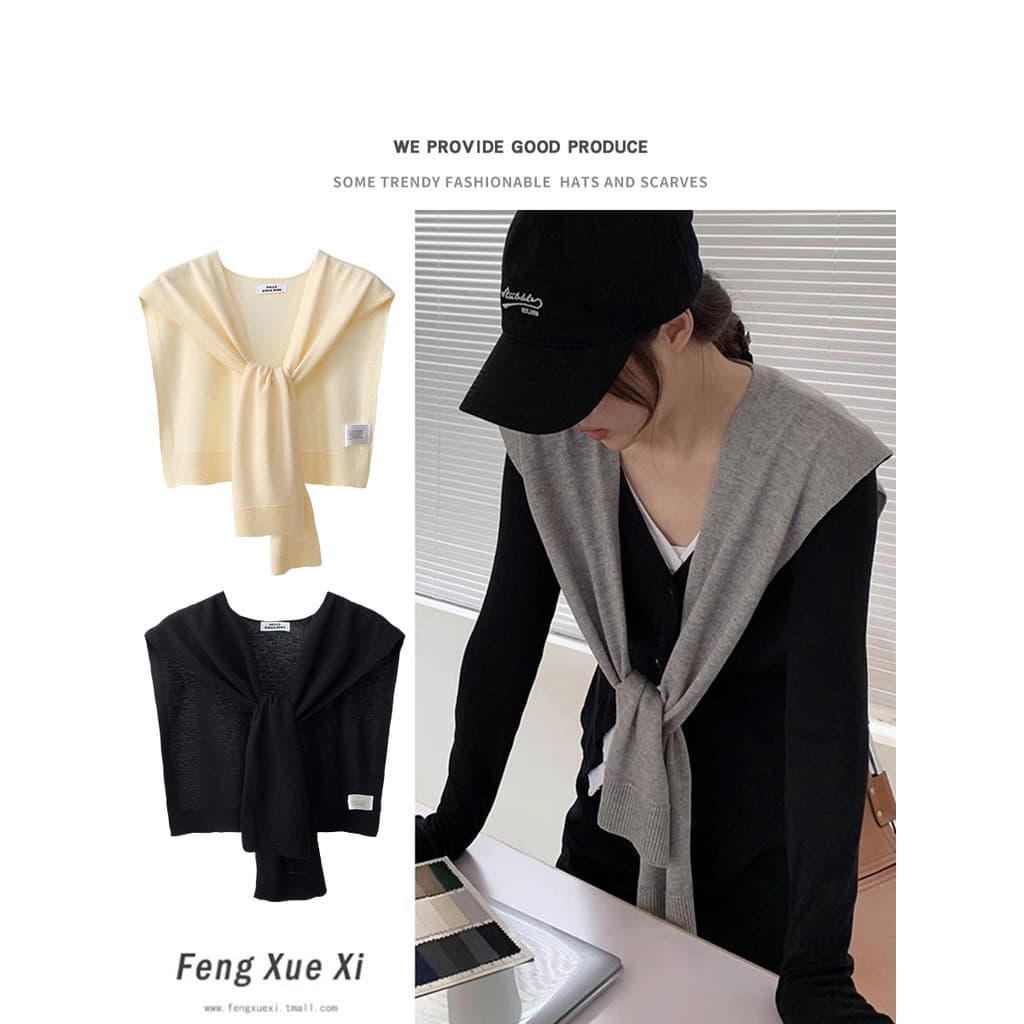 All-Match Four Seasons Estilo Fino Cor Sólida Exterior Francês Pequeno Xale Colete Decorativo Feminino Primavera Verão O