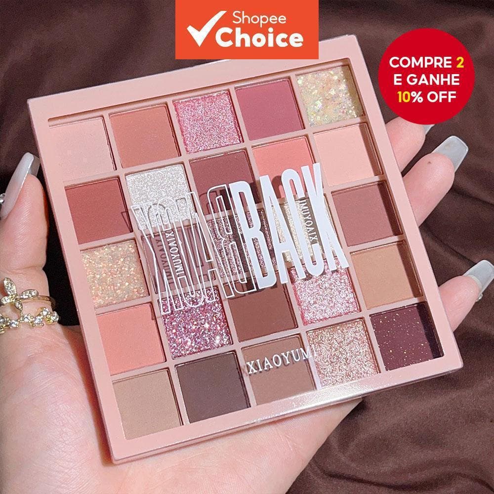 Paleta de Sombras Oatmeal com 25 Cores - Brilhantes/Mate, Tons de Marrom Quente e Nude, Escolha Oficial de Maquiagem
