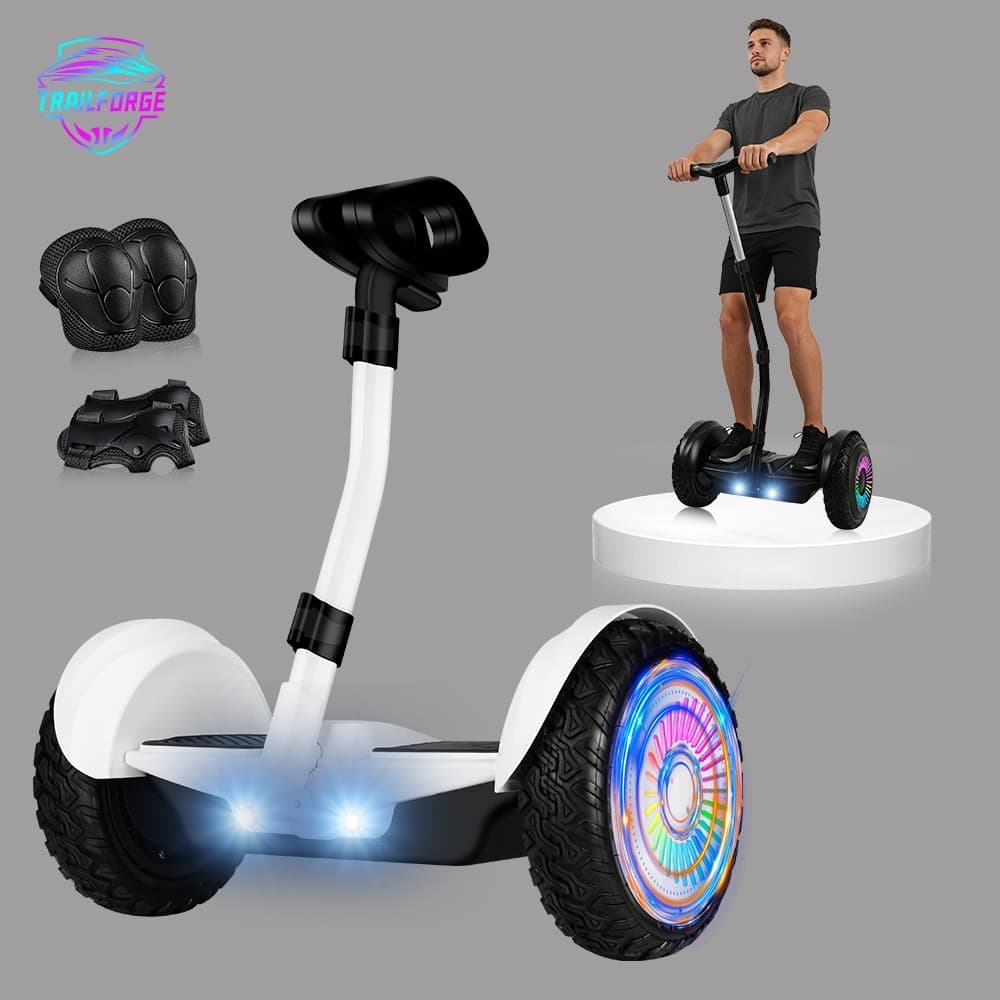 TRAILFORGE Hoverboard-Q1 700W 10"‌ Modelo off-road para adultos com Bluetooth e música