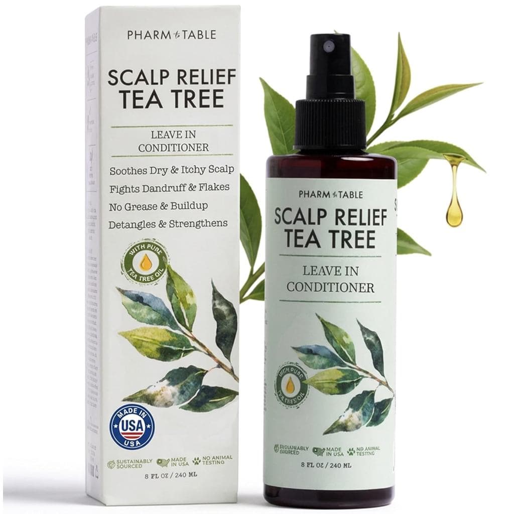 Spray Condicionador Sem Enxágue - Tea Tree para Couro Cabeludo - Anticaspa e para Couro Cabeludo Seco e com Coceira, Fór
