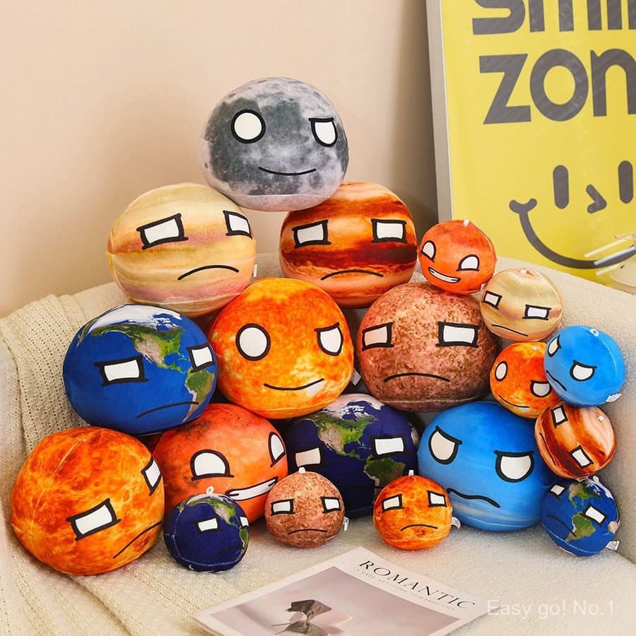 Simulação do sistema solar universo planeta bolinhos de pelúcia nove planeta pingentes terra marte presentes engraçados