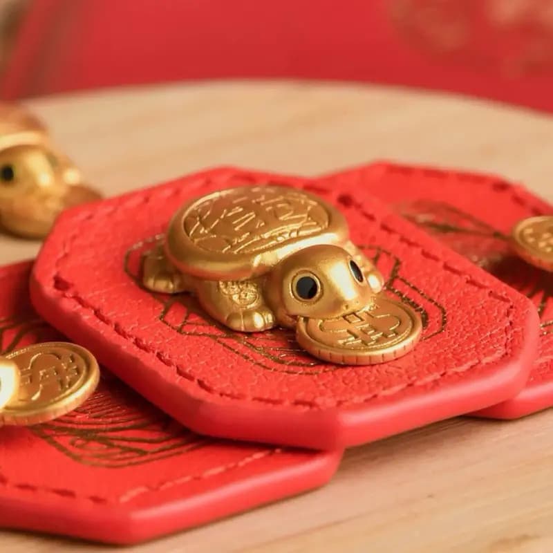 ZiyangFengshuiLuckyTurtleWalletChMoney-bitingTurtleOrnamentsDecorforLongevityProtection&FinancialStability