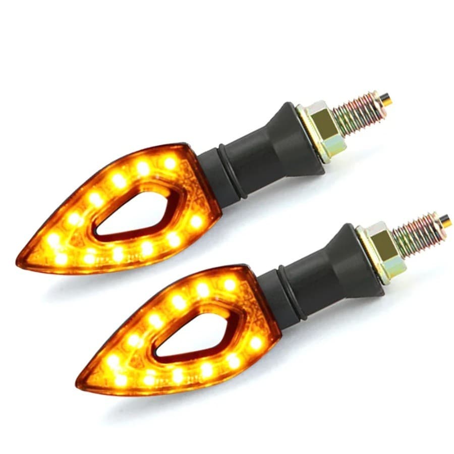 Sinais De Parada Da Motocicleta Luz De Sinal De Volta 12 Indicadores LED Piscas Universais Ta